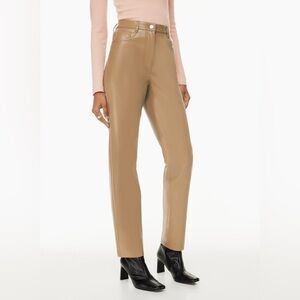 WILFRED • Melina regular length faux leather pants